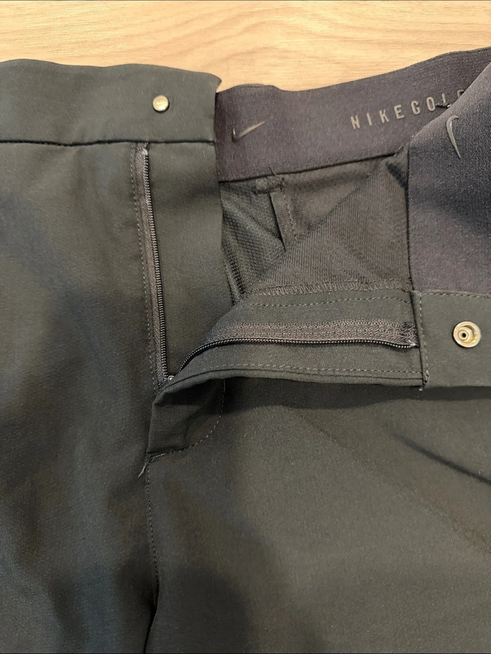 Nike Black Flat-Front Men's Shorts